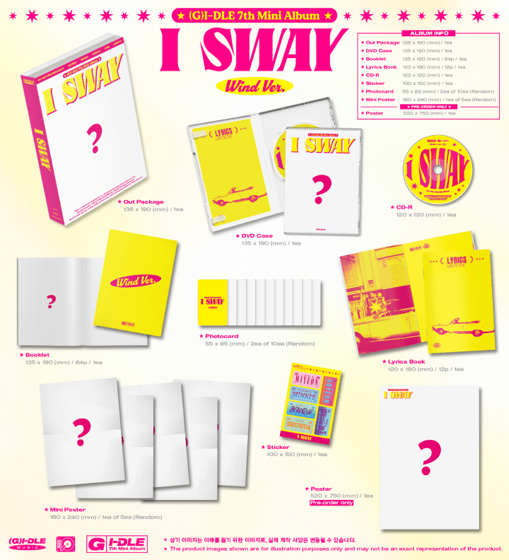 (G)I-DLE 7th Mini Album I SWAY random